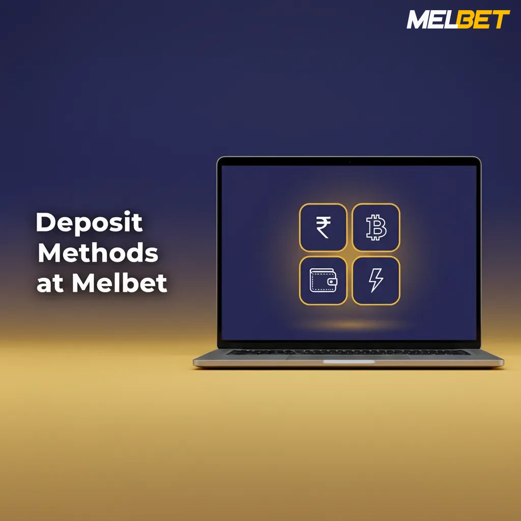 Melbet deposit methods: INR via UPI, NetBanking, card, e-wallet; steps from Wallet > Deposit to approval and balance update.